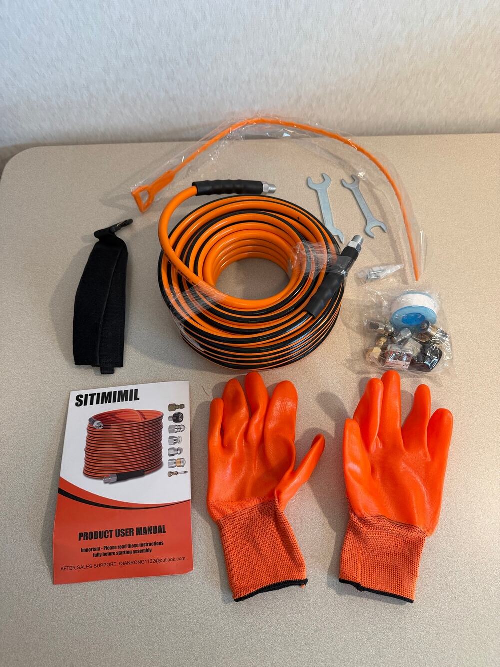 SITIMIMIL Sewer Jetter Kit 50 ft Pressure Washer Drain Hose 1/4 in NPT 5800 PSI